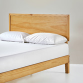 Temple &amp; Webster Natural Beckham Wooden Queen Bed