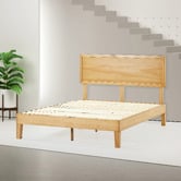 Temple &amp; Webster Natural Beckham Wooden Queen Bed