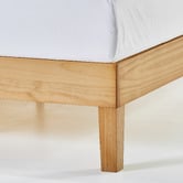 Temple &amp; Webster Natural Beckham Wooden Queen Bed