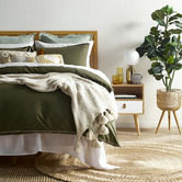 Temple &amp; Webster Natural Beckham Wooden Queen Bed