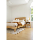 Temple &amp; Webster Natural Beckham Wooden Queen Bed