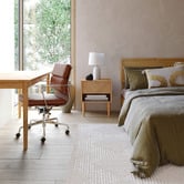 Temple &amp; Webster Natural Beckham Wooden Queen Bed