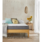 Temple &amp; Webster Natural Beckham Premium Wooden Bed Base