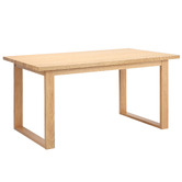 Temple &amp; Webster Oak Ski-Leg Dining Table