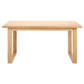 Temple &amp; Webster Oak Ski-Leg Dining Table