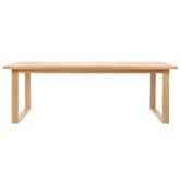 Temple &amp; Webster Oak Ski-Leg Dining Table