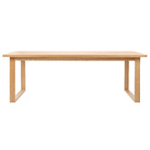 Temple &amp; Webster Oak Ski-Leg Dining Table