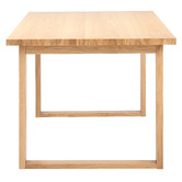 Temple &amp; Webster Oak Ski-Leg Dining Table