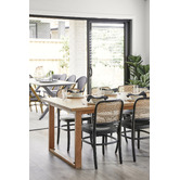 Temple &amp; Webster Oak Ski-Leg Dining Table