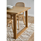 Temple &amp; Webster Oak Ski-Leg Dining Table