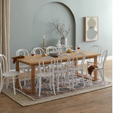 Temple &amp; Webster Oak Ski-Leg Dining Table