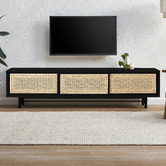 Temple &amp; Webster 180cm Black Inari TV Unit