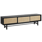 Temple &amp; Webster 180cm Black Inari TV Unit