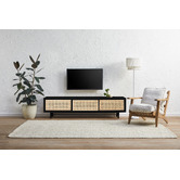 Temple &amp; Webster 180cm Black Inari TV Unit