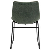 Temple &amp; Webster Phoenix Vintage-Style Faux Leather Dining Chairs