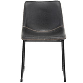 Temple &amp; Webster Phoenix Vintage-Style Faux Leather Dining Chairs