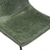 Temple &amp; Webster Phoenix Vintage-Style Faux Leather Dining Chairs