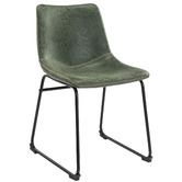 Temple &amp; Webster Phoenix Vintage-Style Faux Leather Dining Chairs