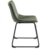 Temple &amp; Webster Phoenix Vintage-Style Faux Leather Dining Chairs