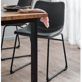 Temple &amp; Webster Phoenix Vintage-Style Faux Leather Dining Chairs