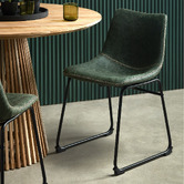 Temple &amp; Webster Phoenix Vintage-Style Faux Leather Dining Chairs