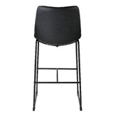 Temple & Webster 66cm Phoenix Vintage-Style Faux Leather Barstools