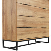 Temple &amp; Webster Oak Finish Jackson Chest of Drawers