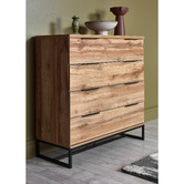 Temple &amp; Webster Oak Finish Jackson Chest of Drawers