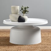Temple &amp; Webster Palatine Round Steel Coffee Table