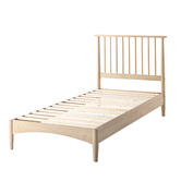 Temple &amp; Webster White Washed Liam Pine Wood Bed