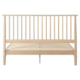 Temple &amp; Webster White Washed Liam Pine Wood Bed