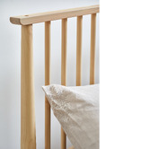 Temple &amp; Webster White Washed Liam Pine Wood Bed