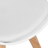 Temple &amp; Webster Nova Beech &amp; Faux Leather Dining Chairs