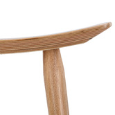Temple &amp; Webster 65.7cm Yoko Curved Ash Wood Barstool