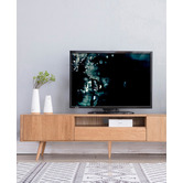 Temple &amp; Webster 200cm Eden Solid American Oak TV Unit