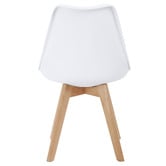 Temple &amp; Webster Nova Beech &amp; Faux Leather Dining Chairs