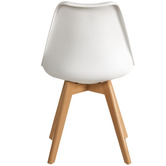 Temple &amp; Webster Nova Beech &amp; Faux Leather Dining Chairs