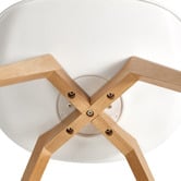 Temple &amp; Webster Nova Beech &amp; Faux Leather Dining Chairs