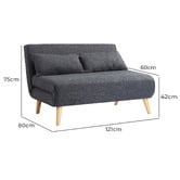 Temple &amp; Webster Aero 2 Seater Sofa Bed