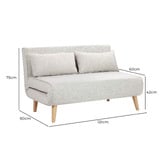 Temple &amp; Webster Aero 2 Seater Sofa Bed