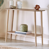 Temple &amp; Webster Frida Console Table with Shelf