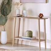 Temple &amp; Webster Frida Console Table with Shelf