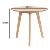 Temple &amp; Webster 2 Piece Lund Wooden Nesting Table Set