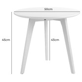 Temple &amp; Webster 2 Piece Lund Wooden Nesting Table Set
