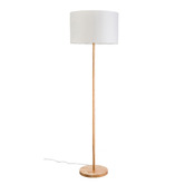 Temple &amp; Webster Leger Wooden Floor Lamp