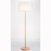 Temple &amp; Webster Leger Wooden Floor Lamp