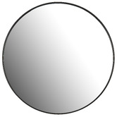 Temple &amp; Webster Tate Round Metal Framed Wall Mirror