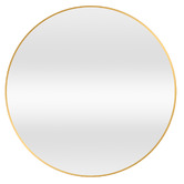Temple &amp; Webster Tate Round Metal Framed Wall Mirror