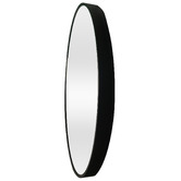 Temple &amp; Webster Tate Round Metal Framed Wall Mirror