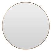 Temple &amp; Webster Tate Round Metal Framed Wall Mirror